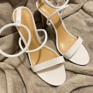 LENORE SANDAL IN WHITE LEATHER
